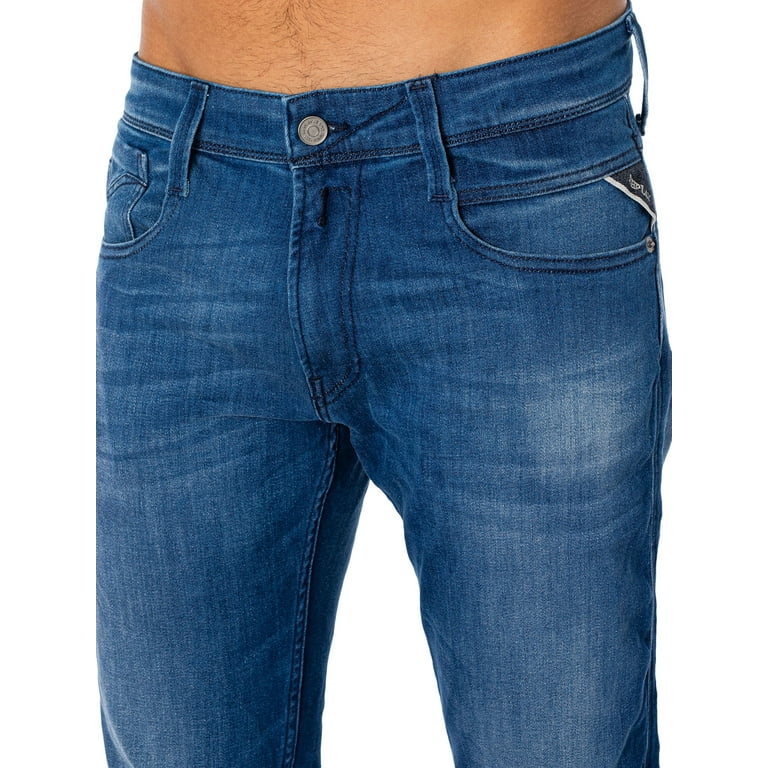 Jeans, Blue Anbass Replay Slim