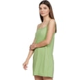 thumbnail image 3 of Stylore Nightgown for Women Soft Sleeveless Short Sleepwear Melange Green XL, 3 of 6