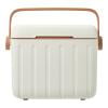 6L Camping Cooler Box Insulated Ice Chest Outdoor Hard Cooler Sport Supplies (Cream Color)