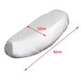 thumbnail image 4 of Motorcycle Seat Cover Motorbikes Waterproof Mopeds Pad Seat Cover Protector Silver L, 4 of 8