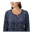 thumbnail image 2 of Nautica Womens 2 Piece Fleece Pajama Sleepwear Set (Blue (Navy Dots), Small), 2 of 3