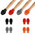 thumbnail image 5 of 2Pcs Drum Stick Head Rubber Sleeve Drumstick Mute Silencer Practice Accessories, 5 of 7