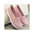 thumbnail image 4 of Frontwalk Womens Sneakers Non-Slip Flats Slip On Casual Shoes Travel Comfort Loafers Women Round Toe Walking Shoe Pink 5.5, 4 of 6