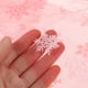 thumbnail image 4 of Rollo de tul navideño de copos de nieve de 15 cm y 10 yardas, cinta de organza brillante con forma de copo de nieve para decoración navideña, envoltura de regalos y decoración de fiestas (rojo), 4 of 6