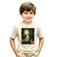 thumbnail image 3 of XAOFW Boys Girls Halloween Shirt Short Sleeve Round Neck Ghost Graphic Tees Toddler Kids Autumn Loose Fit T Shirts 8-9 Years, 3 of 3