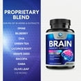 thumbnail image 6 of Brain Memory Supplement - 3X Strength Nootropics for Concentration, Clarity & Focus Support - Brain Health Cognitive Vitamins with Bacopa, Phosphatidylserine & DMAE, Brain Booster Pills, 120 Capsules, 6 of 9
