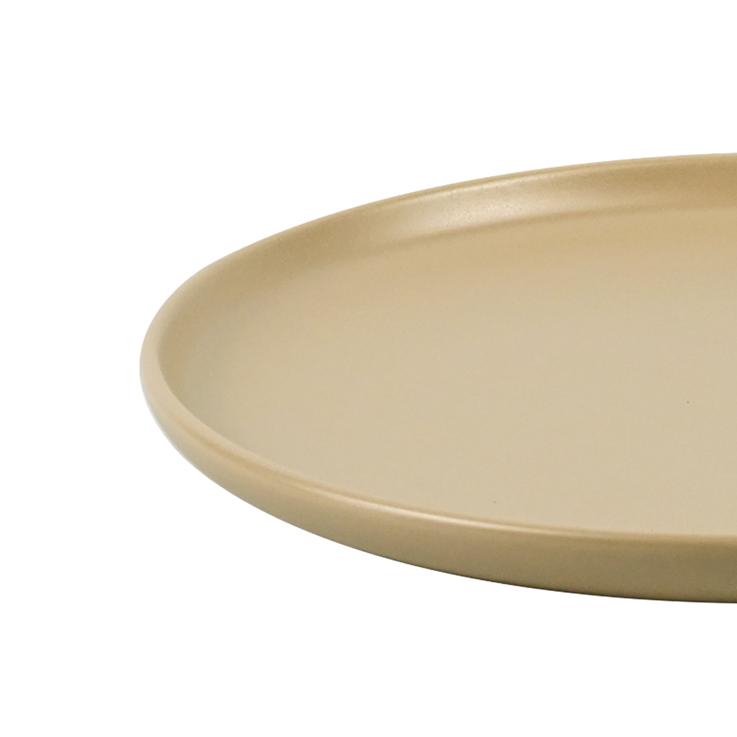 Mainstays Alessandra Matte Brown Round Stoneware Salad Plate