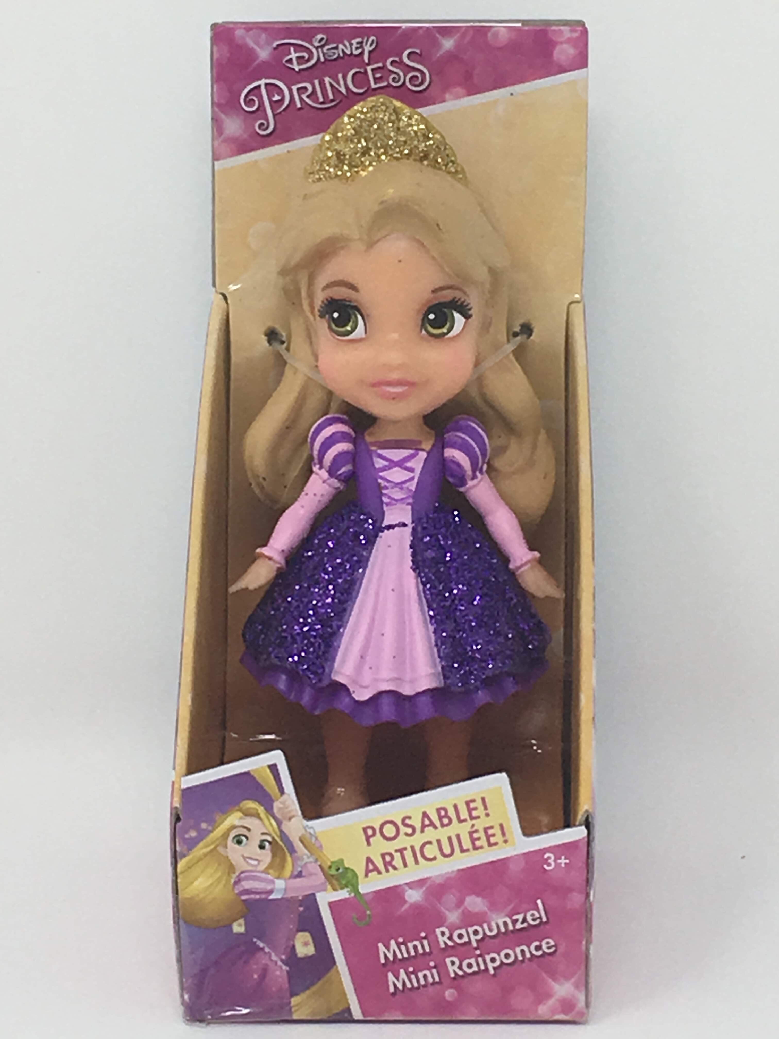 New version Disney Princess Mini Doll Rapunzel Purple