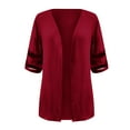 thumbnail image 5 of Dyegold 3/4 Sleeve Cardigan For Women Lightweight Linen Cotton Summer Cardigans Casual Loose Open Front Thin Sweaters Jacket, 5 of 5