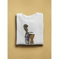 thumbnail image 2 of Woman Playing Drums Paint Sweatshirt Women -Image by Shutterstock, Female x-Large, 2 of 4