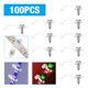 thumbnail image 2 of 100 Piezas Con Hebilla de Fijación de Clip de Montaje de Tornillo para Tira de Luz Led Eccomum Hebillas de fijación, 2 of 7