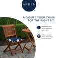 thumbnail image 4 of ARDEN Foam Outdoor Seat Cushions (4-Pack), 19 x 19, Premium High-Density Foam, Never Flattens, Weather-Proof for Outdoor Chairs Bright Moss Green Leala, 4 of 13