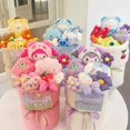 thumbnail image 2 of Muñeco de oso de fresa Kuromi Melody de Sanrio Spot Goods, bonito ramo de flores de gran belleza kawaii, regalo de cumpleaños para novia, 2 of 5