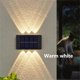 thumbnail image 1 of 1pc Solar Waterproof Wall Light For Outdoor Decoration, 6 LED Lights, Wall Light For Courtyard, Street, Landscape, Garden, 1 of 4