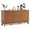 Walnut, variant on 58" Sideboard Buffet Cabinet, Entryway Coffee Bar Cabinet with Fluted Doors & Adjustable Shelves, Media Console Table, Floor Cupboard Cabinet, Oak