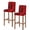 Red, variant on Teal Bar Stool Covers Set of 2, Retro Oil Painting Modern Abstract Art Aesthetics Stretch Washable Bar Chair Covers with Backs, Removable Pub Counter Height Chair Cover for Kitchen Dining Room Cafe