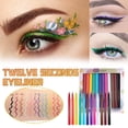 thumbnail image 2 of Delineador de ojos Handaiyan 12 colores mate de secado rápido, 1 ml, 2 of 5