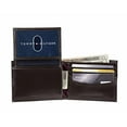 thumbnail image 4 of Tommy Hilfiger Men's Leather Bifold Wallet with Removal Card Holder Brown, 4 of 7