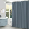 thumbnail image 5 of Sahpxhe Bathroom Shower Curtain Liner with Hooks, Mildews-proof Waterproof Partition Curtains for Bathroom Toilet 70.87x70.87Inch Blue, 5 of 6