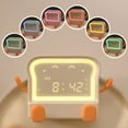 thumbnail image 4 of Luz de Noche Toast, Despertador Digital, Lámpara de Noche, Temporizador de Cuenta Atrás, Lámpara de Apagado Automático, Reloj Marrón para Dormitorio., 4 of 5