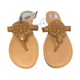 thumbnail image 2 of DV Dolce Vita Ladies Comfortable Stylish Gionna Everyday Flat Sandal (Tan, 9), 2 of 5