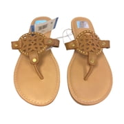 DV Dolce Vita Ladies Comfortable Stylish Gionna Everyday Flat Sandal (Tan, Size 8)