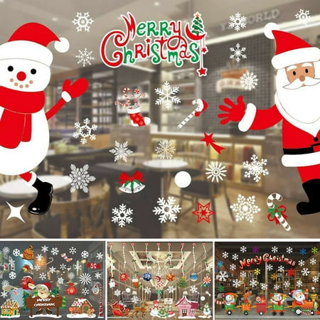 girl12queen glass window film static cling home office xmas christmas santa claus sticker walmartcom - Christmas Decorative Window Film girl12queen glass window film static cling home office xmas christmas santa claus sticker walmartcom - Christmas Decorative Window Film