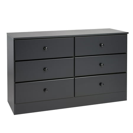 Bamboo Six Drawer Dresser - Astrid 6-Drawer Dresser, Multiple Finishes