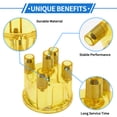 thumbnail image 4 of Unique Bargains Distributor Cap Compatible for VW Bus Ghia Buggy, Durable ABS Copper Yellow, 4 of 6