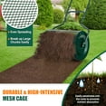 thumbnail image 2 of S AFSTAR 24-Inch Compost Spreader, Peat Moss Spreader with Upgrade Side Latches & U-Shape Handle, Metal Mesh Topdressing Roller for Topsoil, Fertilizer, Garden & Lawn Care Manure S, 2 of 7