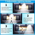 thumbnail image 4 of Luz Solar Exterior 56 LED Focos LED Exterior Solares 2 Paquetes Súper Brillantes IP65 Impermeable foco solar exterior con Sensor de Movimiento Cable de 5m para Jardin Garaje Terraza [Clase de eficienc, 4 of 5