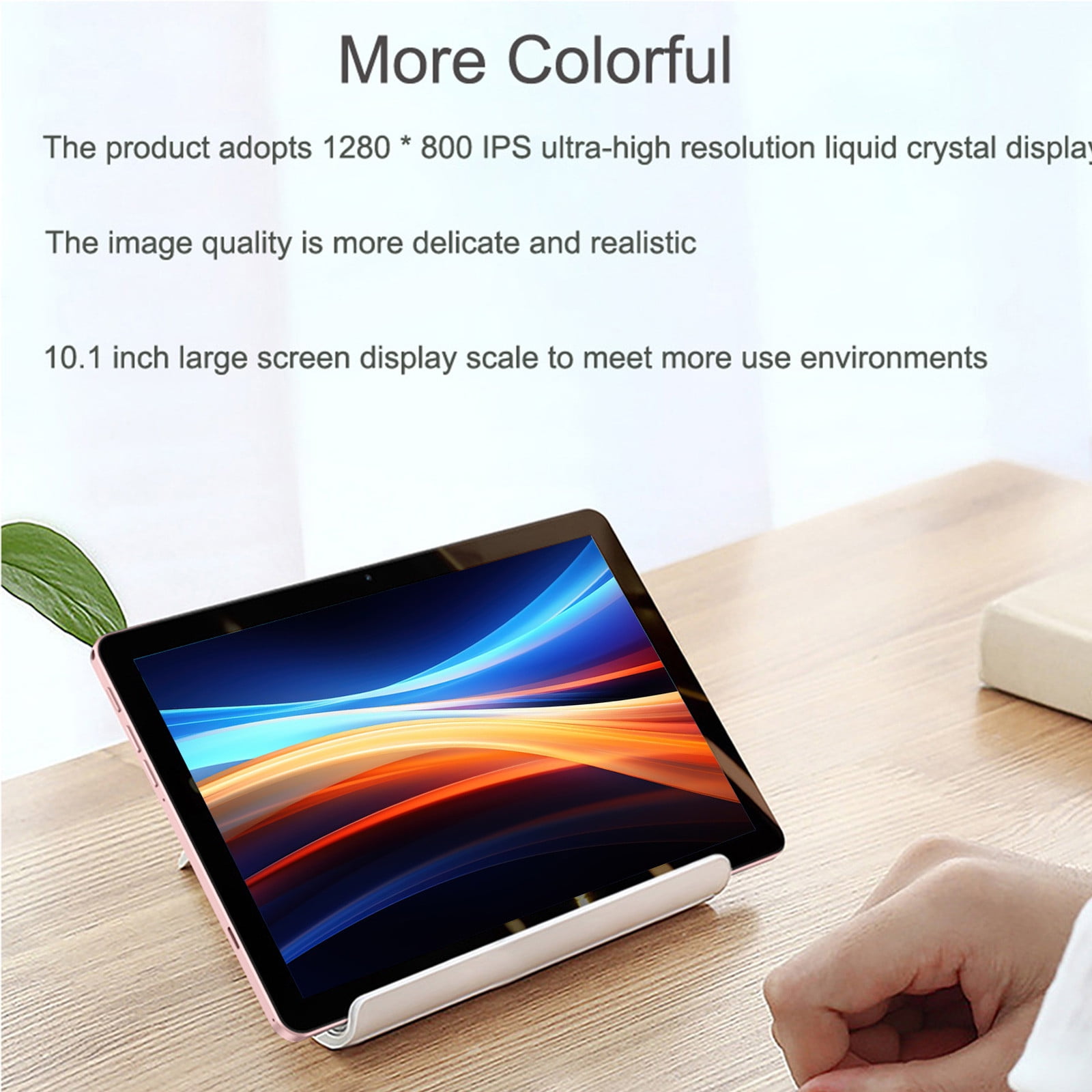 10.1 Inch Android Tablet, 4GB RAM 32GB ROM, 256GB Expand, 5G WiFi, Dual SIM, GPS, Bluetooth, 6500mAh Battery, FHD Display, Face ID