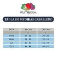 thumbnail image 4 of Playera Fruit of the Loom Para hombre cuello v, algodón sustentable, azul marino, talla CH, 4 of 4