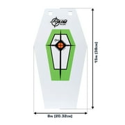 Ez Aim Ar500 Hex Steel Target, 3/8 in Thick, 15 x 8 x 3/8, White, Steel Training Target, 71066A