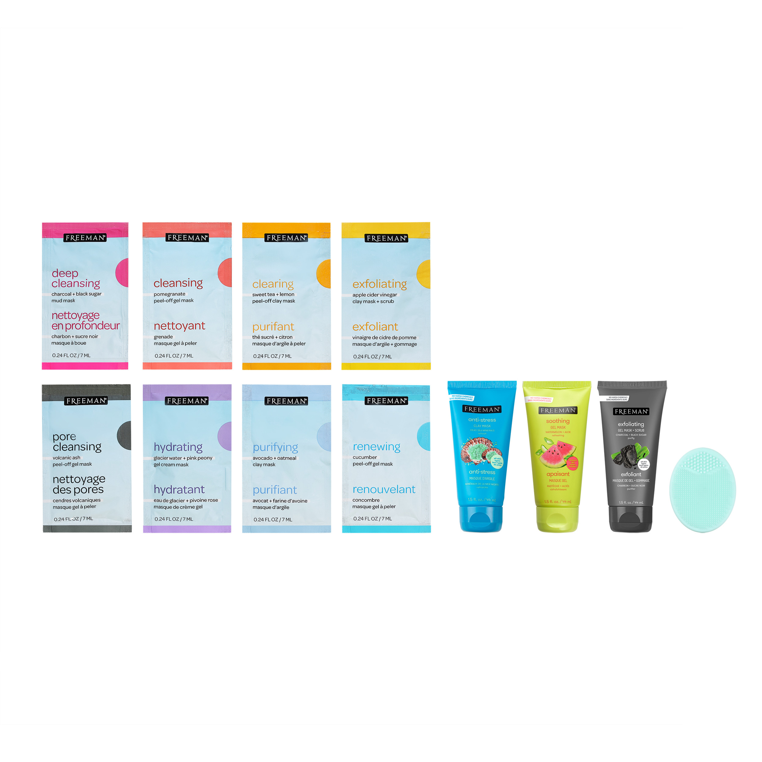 Freeman Limited Edition Renew & Relax Facial Mask Kit, 12 Piece Gift Set - image 3 of 24