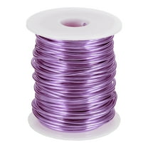 Uxcell Anodized Aluminum Wire for Jewelry Craft Making, Bendable Flexible Wire Light Purple 12 Gauge