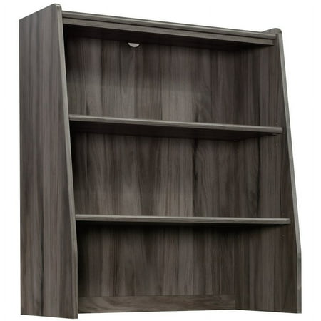 UPC: 0042666080408 | Sauder Clifford Place Engineered Wood Library Hutch in Jet Acacia/Dark Wood