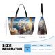 thumbnail image 4 of Fotbe Sunset Airplane Travel View Bolsa de Viaje para Playa - Resistente al Agua, Bolsa Tote de Gran Capacidad y Ligera con 7 Bolsillos para Mujeres y Hombres, 4 of 7