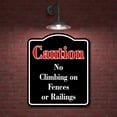 thumbnail image 2 of Caution No Roughhousing or Aggressive Play Red BLACK Aluminum Composite Sign, 8.5"x10", 2 of 9