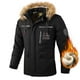 thumbnail image 3 of Parkas de invierno nuevas y cálidas y gruesas de lana para hombre, chaqueta tipo parka con cuello de piel y capucha impermeable, abrigo informal de moda de otoño para hombre, 3 of 5
