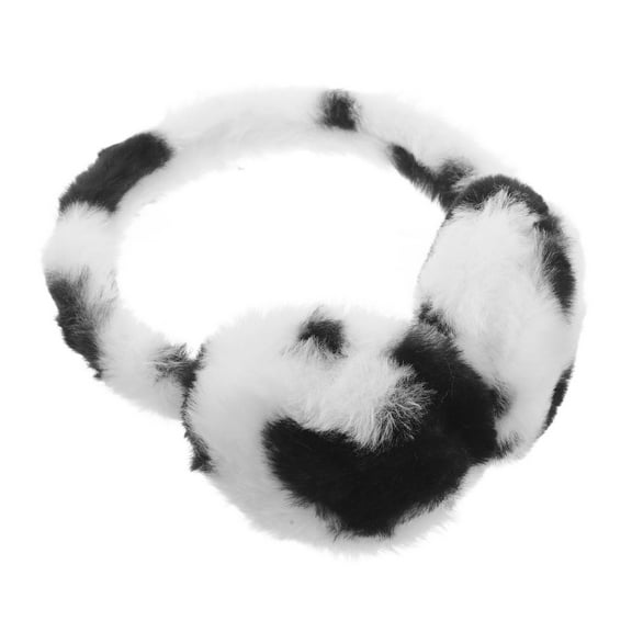 PENIKOKO Soft Foldable Black Ear Covers Made with Plush for Winter Cold Weather Comfort and Style