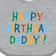 thumbnail image 4 of Inktastic Happy Birthday Daddy Boys or Girls Baby Bib, 4 of 4