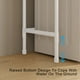 thumbnail image 5 of Estante de baño de acero inoxidable de 3 niveles sobre el inodoro | Organizador compacto para artículos de tocador, toallas y secador de pelo | Estante resistente al óxido e impermeable para baño,, 5 of 6
