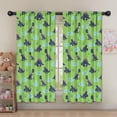 thumbnail image 5 of Blackout Kids Curtains,Green Cartoon Dinosaurs Ponds Pattern Childrens Insulated Curtains Set Of 2,Bedroom Essentials,Toddler Room Decor 52"x63", 5 of 5