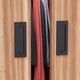 thumbnail image 5 of Whataatahia Tibres - Tiradores de 6.0?in para el bolsillo del armario - Juego de manijas de puerta corredera de granero - Tirador empotrado placa rectangular - estilo rústico - negro mate - 2 unidades, 5 of 5