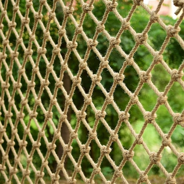 Filet de corde de fabrication de corde de chanvre de barrière d'usine pour  la cabane dans les arbres, protection de garde-corps de balcon Net1 * 2m de  bon augure 