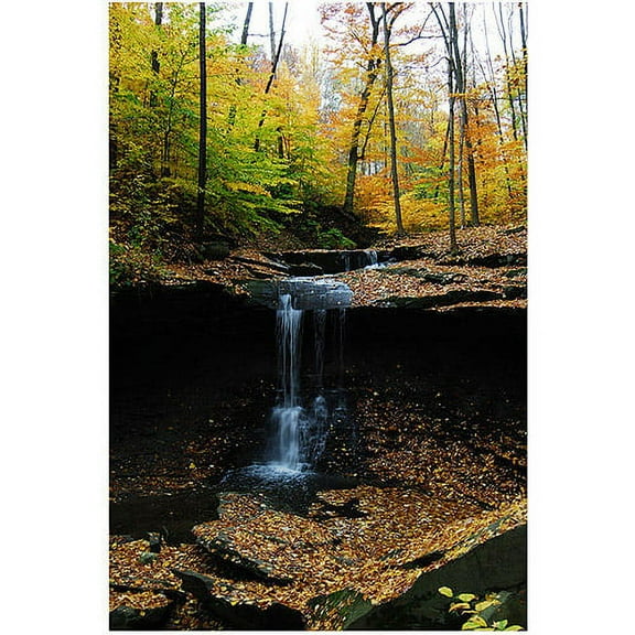 Trademark Art "Blue Hen Falls" Canvas Art by Kurt Shaffer, 16x24