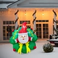 thumbnail image 1 of Inflable Navideño IMAR Corona 3D con Santa Claus Luz Led 1.50mts, 1 of 6