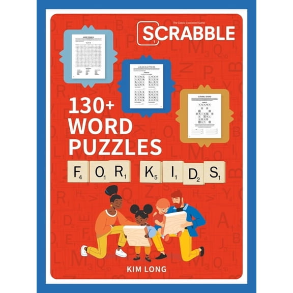Scrabble: 130 Word Puzzles for Kids, (Paperback)