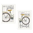 thumbnail image 1 of TrendyDecor4U V413-712W "Pedal it Out" Vignette 2 Pièces par Marla Rae, Blanc, 1 of 4